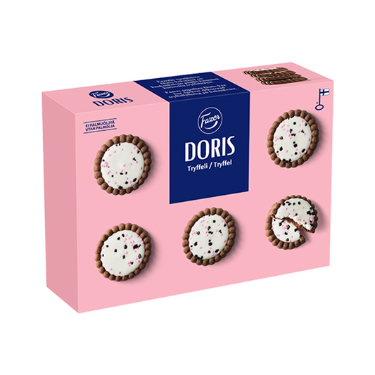 Fazer Doris Truffle Biscuits 250g Box - Chocolate Treats - Soposopo