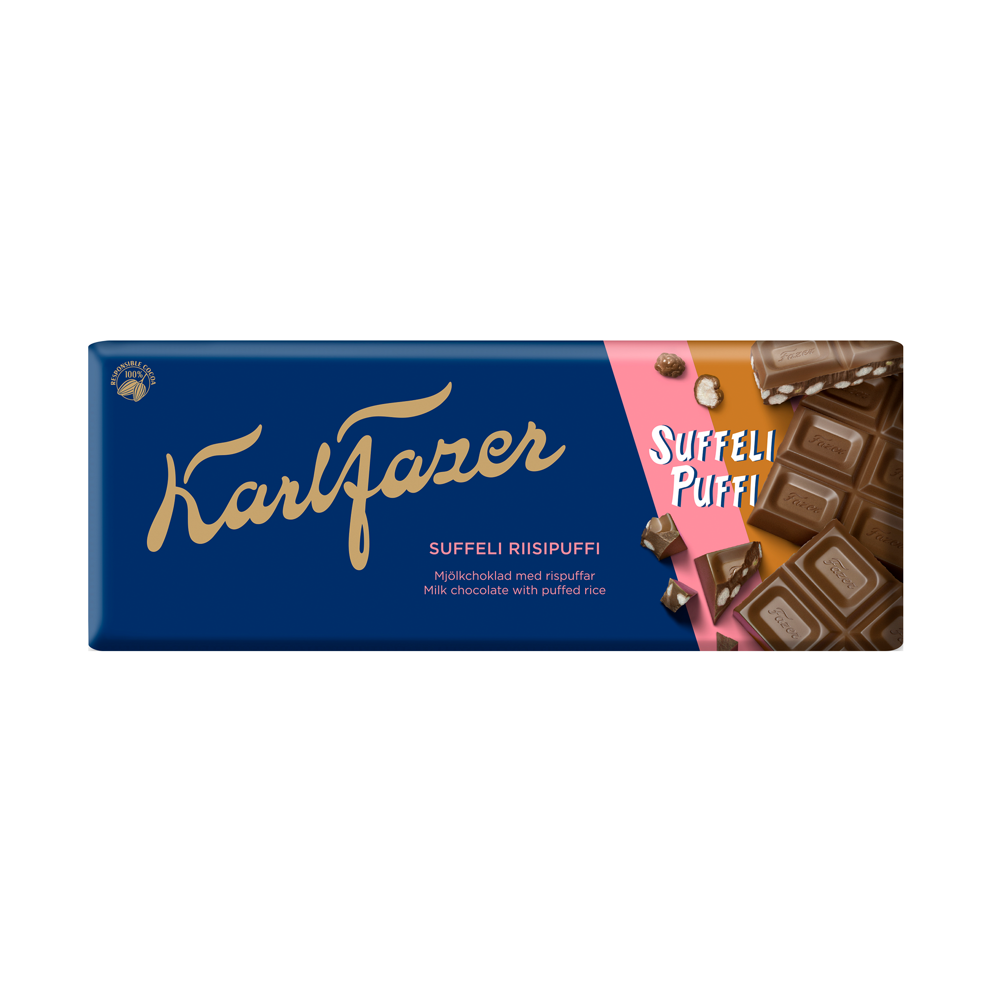 Fazer Karl Fazer Suffeli Milk Chocolate Bar 185g - Soposopo
