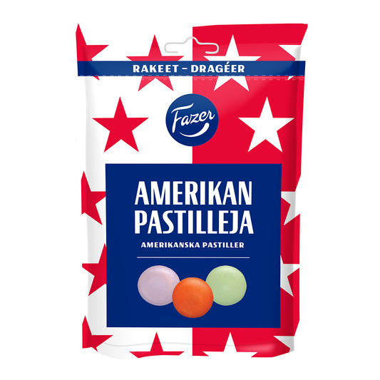 Fazer American Dragee Chocolate 175g - Classic Treat - Soposopo