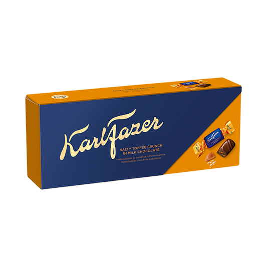 Fazer Karl Fazer Salty Toffee Crunch chocolate 1 Box of 250g - Soposopo