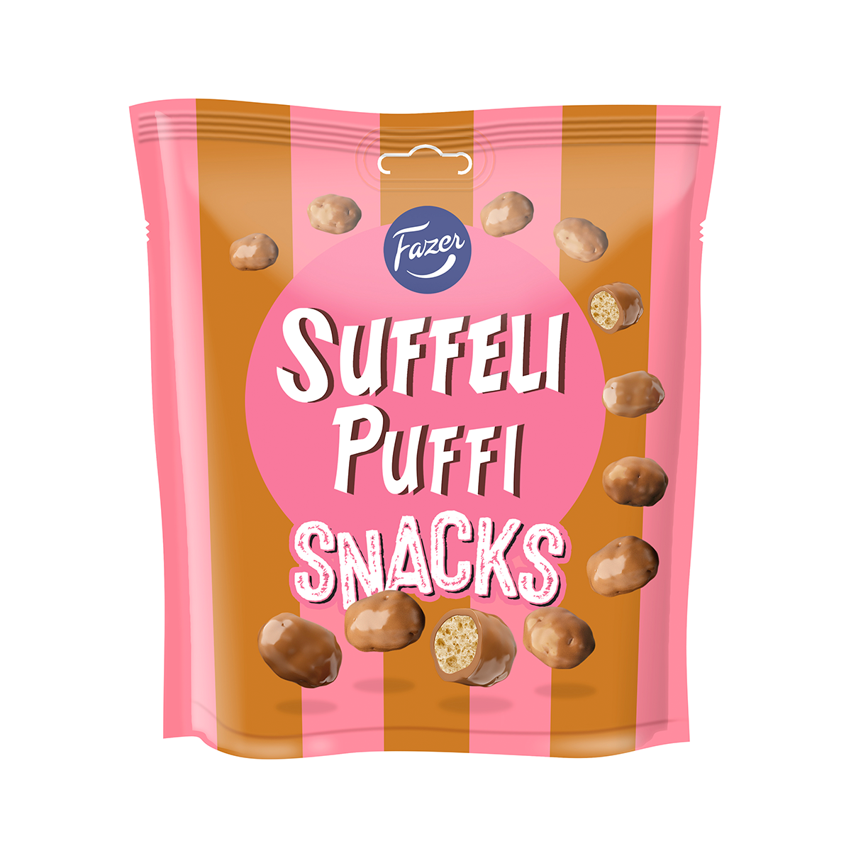 Fazer Suffeli Puffi Chocolate Snacks 160g - Corn Puffs - Soposopo
