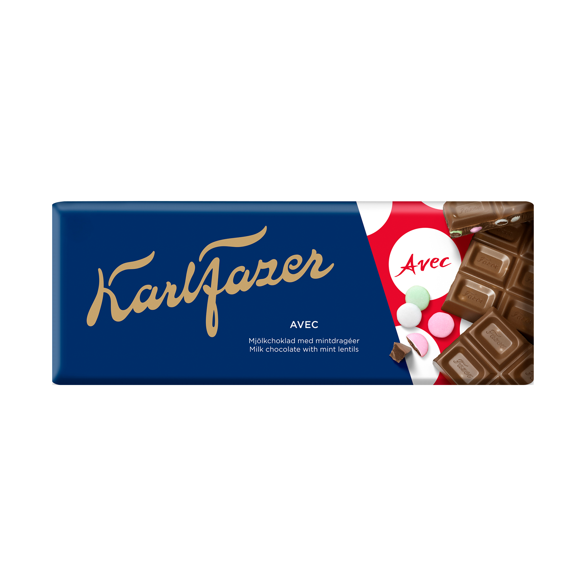 Fazer Karl Fazer Avec Chocolate Bar 180g - Finnish Treat - Soposopo