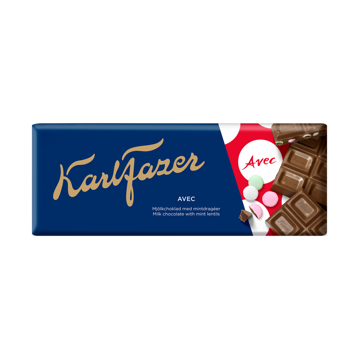 Fazer Karl Fazer Avec Chocolate Bar 180g - Finnish Treat - Soposopo