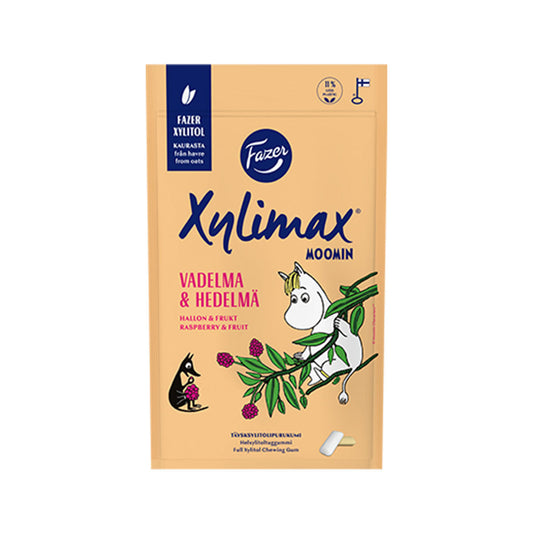Moomin Raspberry & Fruit Chewing Gum 100g - Xylimax - Soposopo