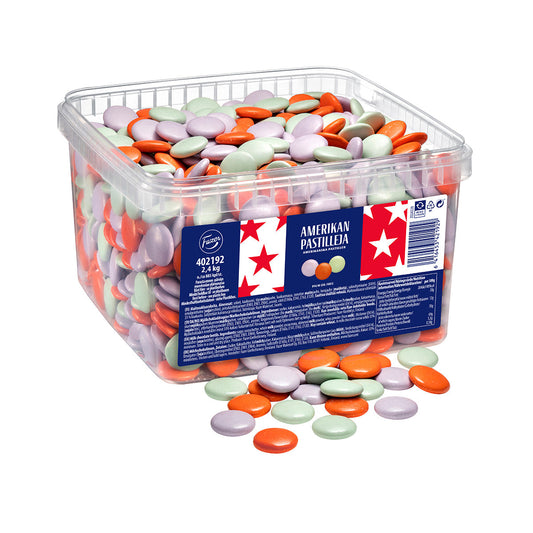 Fazer Americanlentils 2.4kg Chocolate Box - Crunchy Treat - Soposopo
