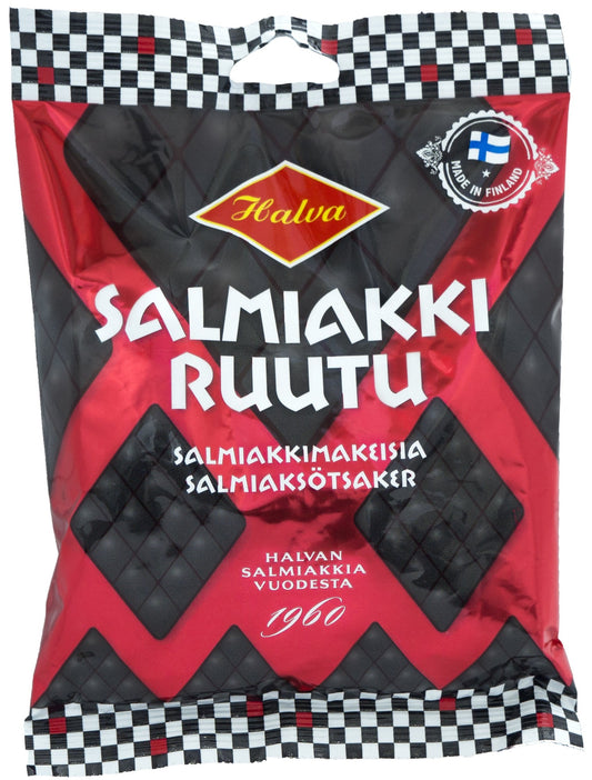 Halva Salmiakki Licorice 170g - Original Finnish Treat - Soposopo