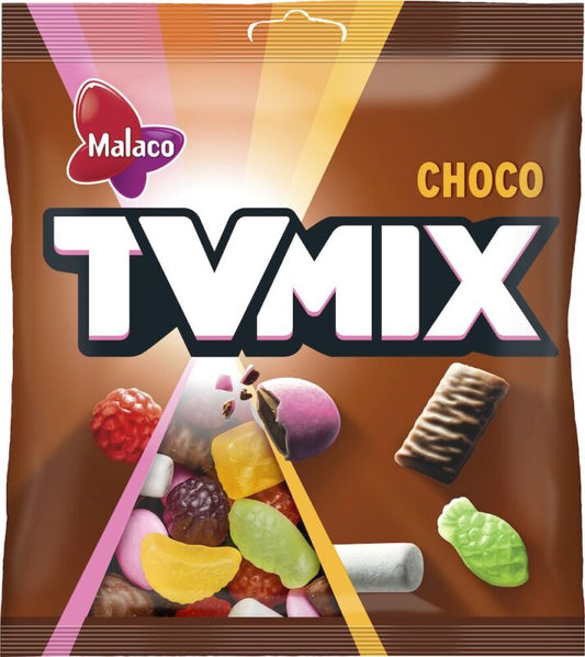 Malaco TV Mix Choco Gummy 280g - Chocolate & Fruity Candies - Soposopo