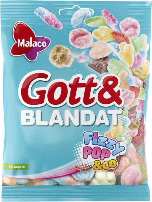 Malaco Gott Och Blandat Fizzy Sweet Mix Candy 170g - Soposopo