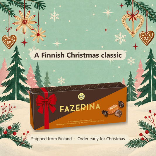 Fazer Fazerina Milk Chocolate Orange Truffle Pralines 295g - Finnish Christmas gift, shipped from Finland
