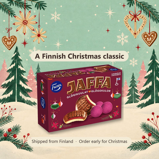 Fazer Jaffa Glögikuulat Christmas Biscuits 300 g - Finnish Christmas gift, shipped from Finland