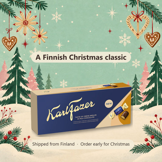 Fazer Karl Fazer Crème Brûlée Chocolate Pralines 250 g - Finnish Christmas gift, shipped from Finland