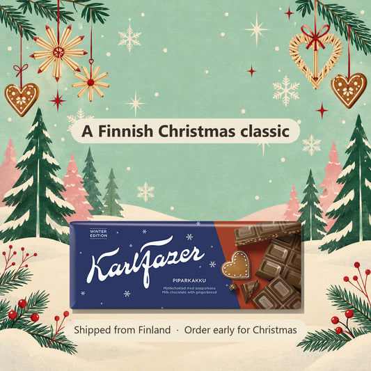 Fazer Karl Fazer Winter Edition Gingerbread Chocolate 200 g - Finnish Christmas gift, shipped from Finland