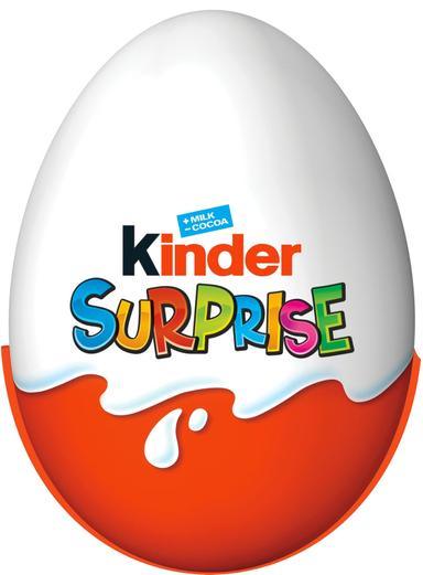 Kinder Surprise Milk Chocolate Figure med mjölkig interiör. Innehåller leksak 1 -paket med 20 g 0,7 oz