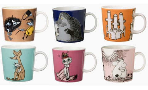 Moomin Mug Set - includes 6 mugs - Arabia Finland