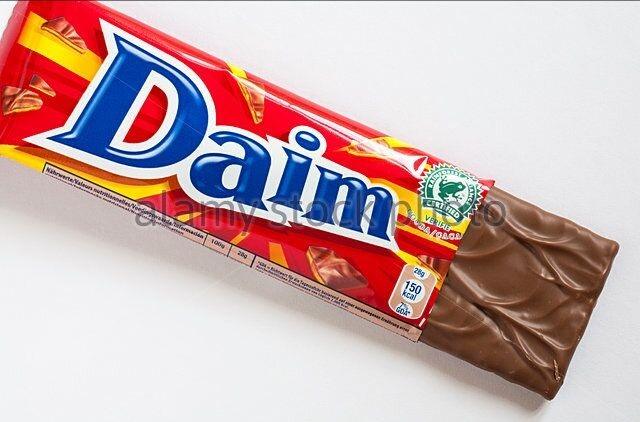 Daim Crunchy Caramel Bar - 28g  Original - Swedish - Milk Chocolate 1oz | Soposopo