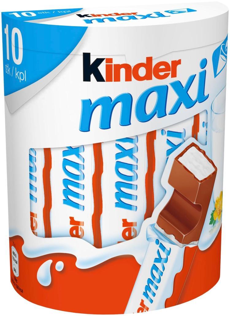 Kinder Maxi milk chocolate with milk filling 210g (10pcs) | Soposopo