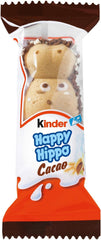 Kinder Happy Hippo Milk and cocoa cream filled crispy waffle bar 20,7g | Soposopo