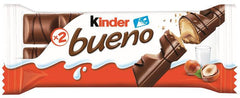 Kinder Bueno 43g milk chocolate covered waffle with milky hazelnut filling | Soposopo