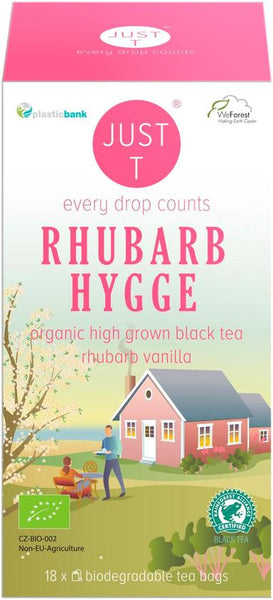 Just T 18x1,75g Rhubarb hygge Black tea rhubarb-vanilla organic