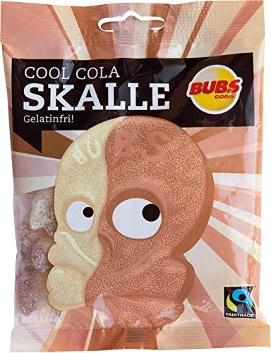 Bubs Godis -Cool Cola Skull Sour jelly candy 90g liquorice Gelatine Free Vegan | Soposopo