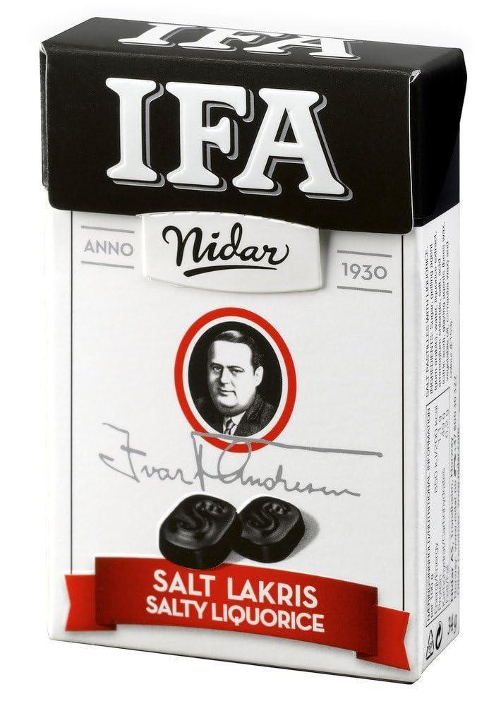 Nidar IFA - Original - Norwegian - Salty Licorice - Salmiak 34g | Soposopo