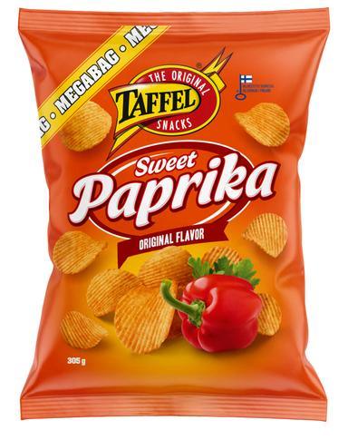 Taffel Sweet paprika spiced potato chips 305g | Soposopo