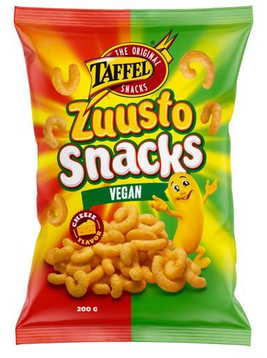 Taffel Zuusto flavoured vegan snacks 200g | Soposopo