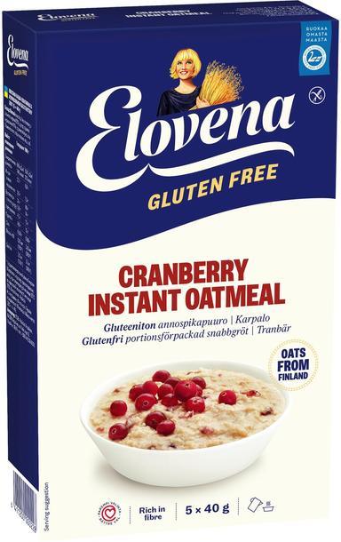 Elovena 200g gluten free cranberry porridge | Soposopo