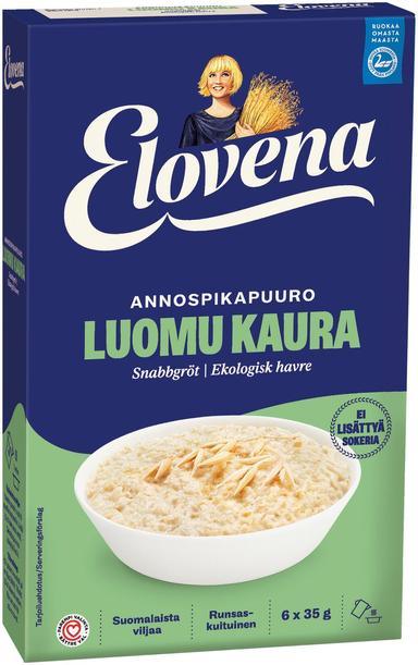 Elovena 210g organic oatmeal porridge