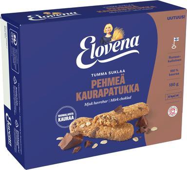 Elovena 6x30g dark chocolate soft oat bar | Soposopo