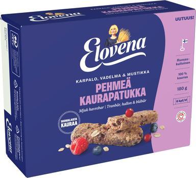 Elovena 6x30g cranberry-raspberry-blackberry soft oat bar | Soposopo