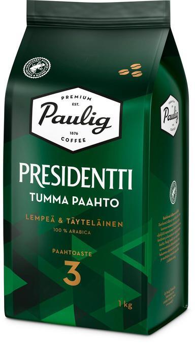 Paulig President Dark Roast coffee coffee bean 1kg | Soposopo