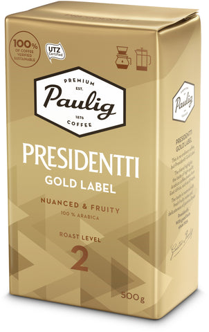Paulig Presidentti Gold Label coffee filter ground 500g