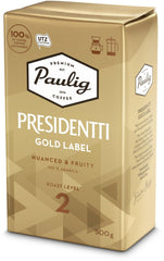 Paulig Presidentti Gold Label coffee filter ground 500g | Soposopo