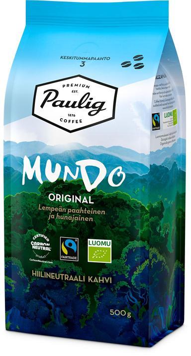 Paulig Mundo Organic coffee coffee bean 500g | Soposopo