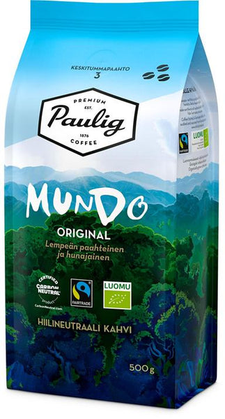 Paulig Mundo Organic coffee coffee bean 500g