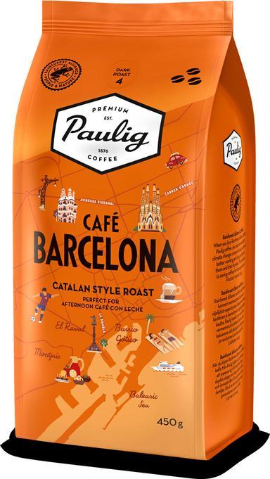 Paulig Café Barcelona 450 g bean coffee UTZ | Soposopo