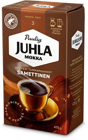Paulig Juhla Mocha Velvety coffee with filter 475g