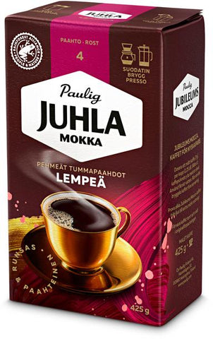 Paulig Juhla Mocha Lempeä Gentle coffee filter grind 425g