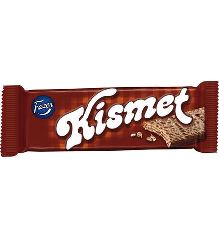 Fazer Kismet chocolate wafer 1 bar of 55g 1.9oz