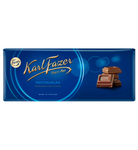 Fazer Karl Fazer Milk Chocolate 1 bar of 200g 7.1oz