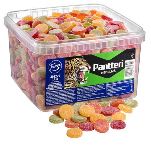 Fazer Pantteri Hedelma loosweight Licorice 1 Box of 2kg 70.5oz