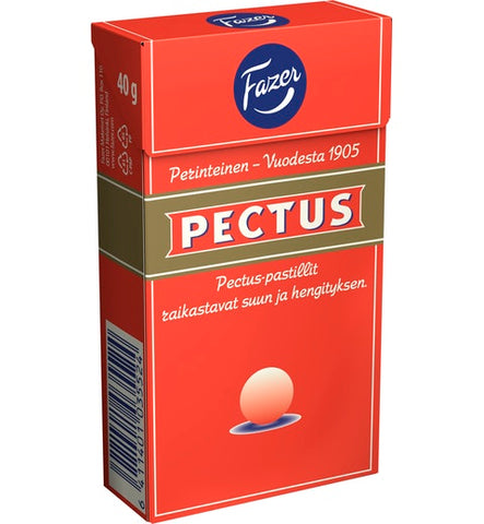 Fazer Pectus Original Pastilles 1 Box of 40g 1.4oz