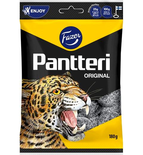 Fazer Pantteri wine gum Licorice 1 Pack of 180g 6.3oz