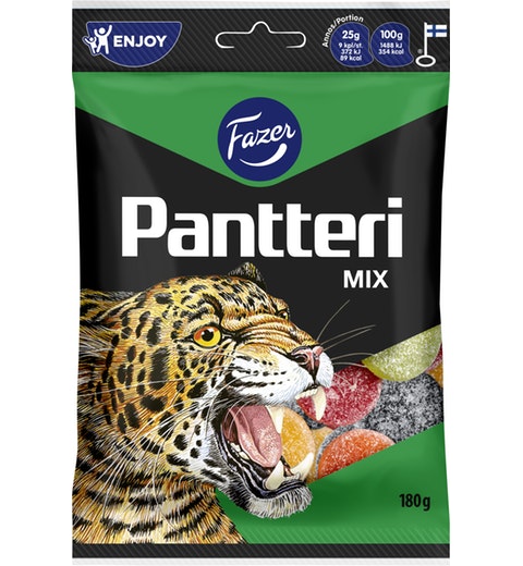 Fazer Pantteri Mix Licorice 1 Pack of 180g 6.3oz
