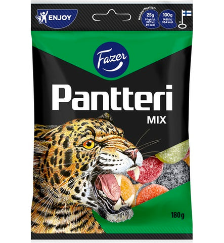 Fazer Pantteri Mix Licorice 1 Pack of 180g 6.3oz