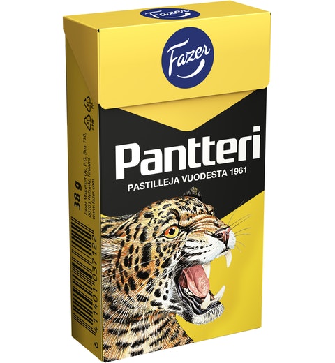 Fazer Pantteri Pastilles Licorice 1 Box of 38g 1.3oz