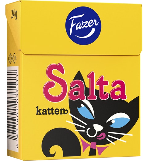 Fazer Salta Katten Pastilles 1 Box of 24g 0.8oz