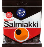 Fazer Super Salmiakki Salmiak Candy 1 Pack of 80g 2.8oz