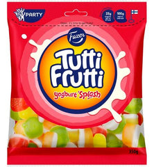 Fazer Tutti Frutti Yoghurt Splash Gummy 1 Pack of 170g 6oz